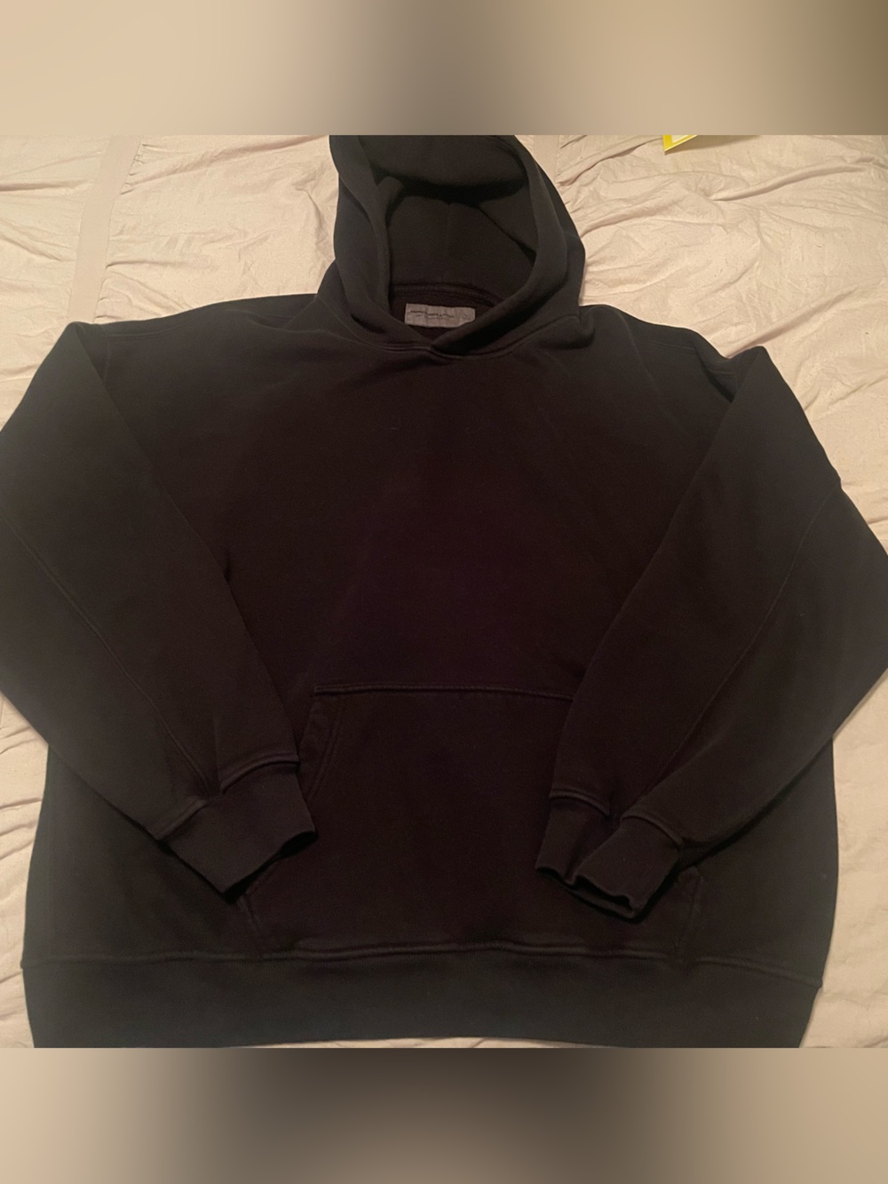 Abercrombie & Fitch Soft A&F EssentialBlack Hooded Sweatshirt Mens Large